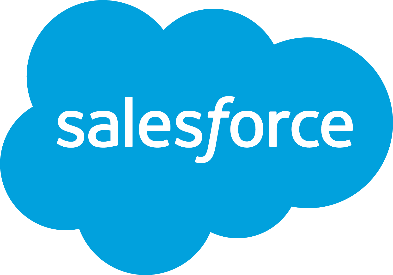 Salesforce logo at the centre of the ecosystem diagram